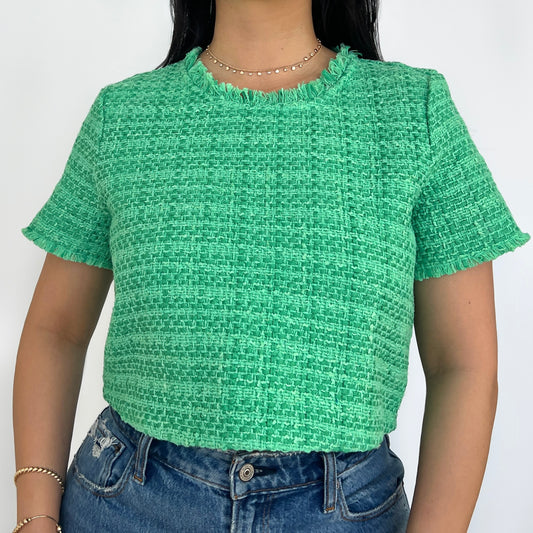 Tweed Crop Top