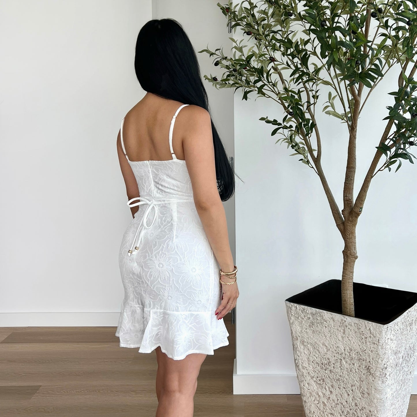 White Petal Dress