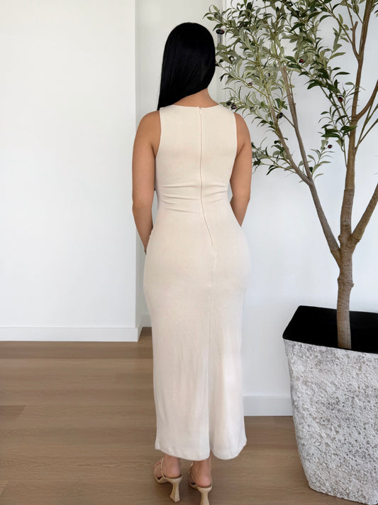 Luxe Twist Midi Dress
