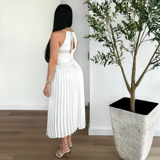 Pure Elegance Pleated Dress