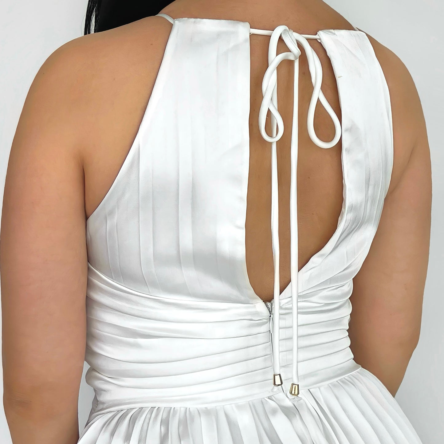 Pure Elegance Pleated Dress