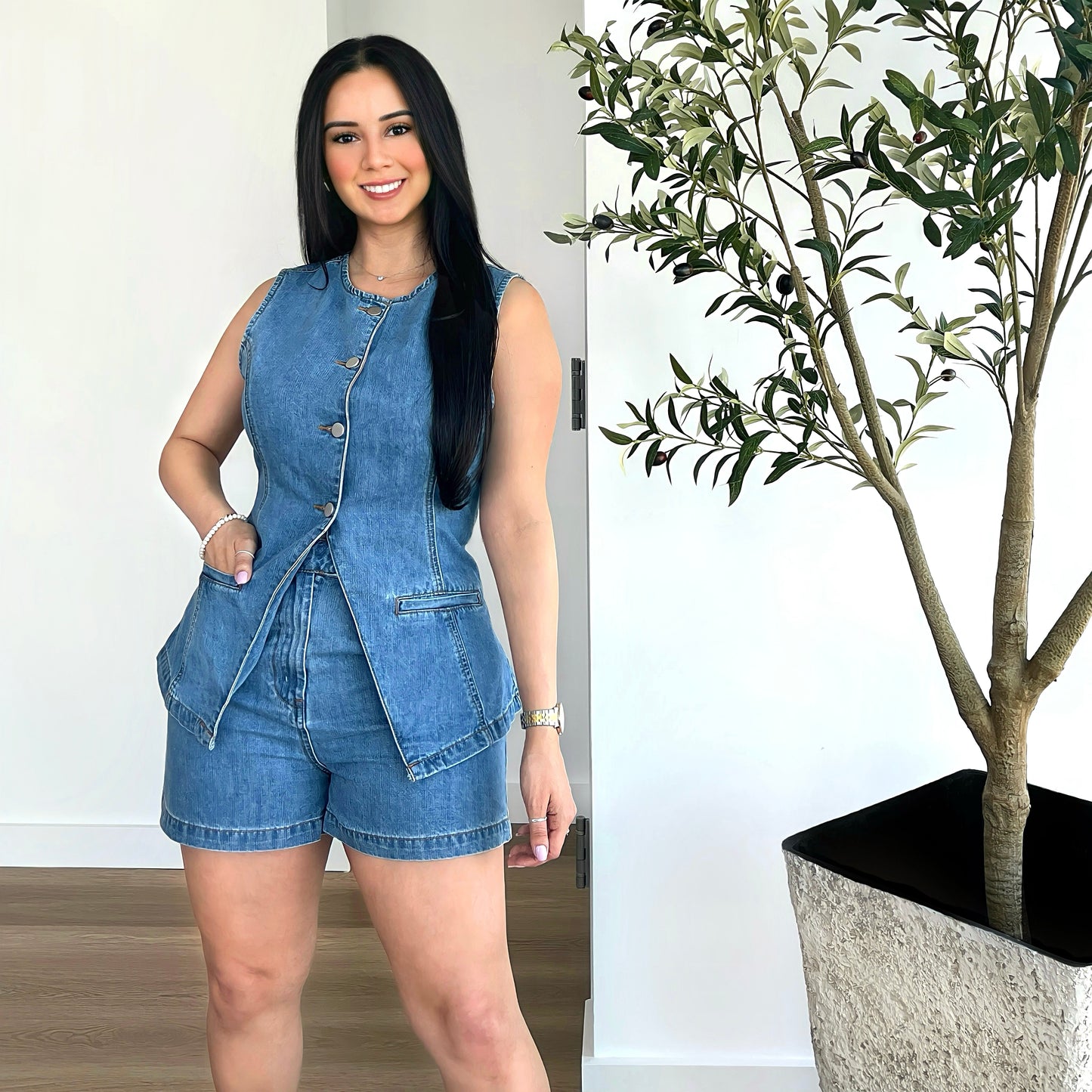 Denim Matching Set