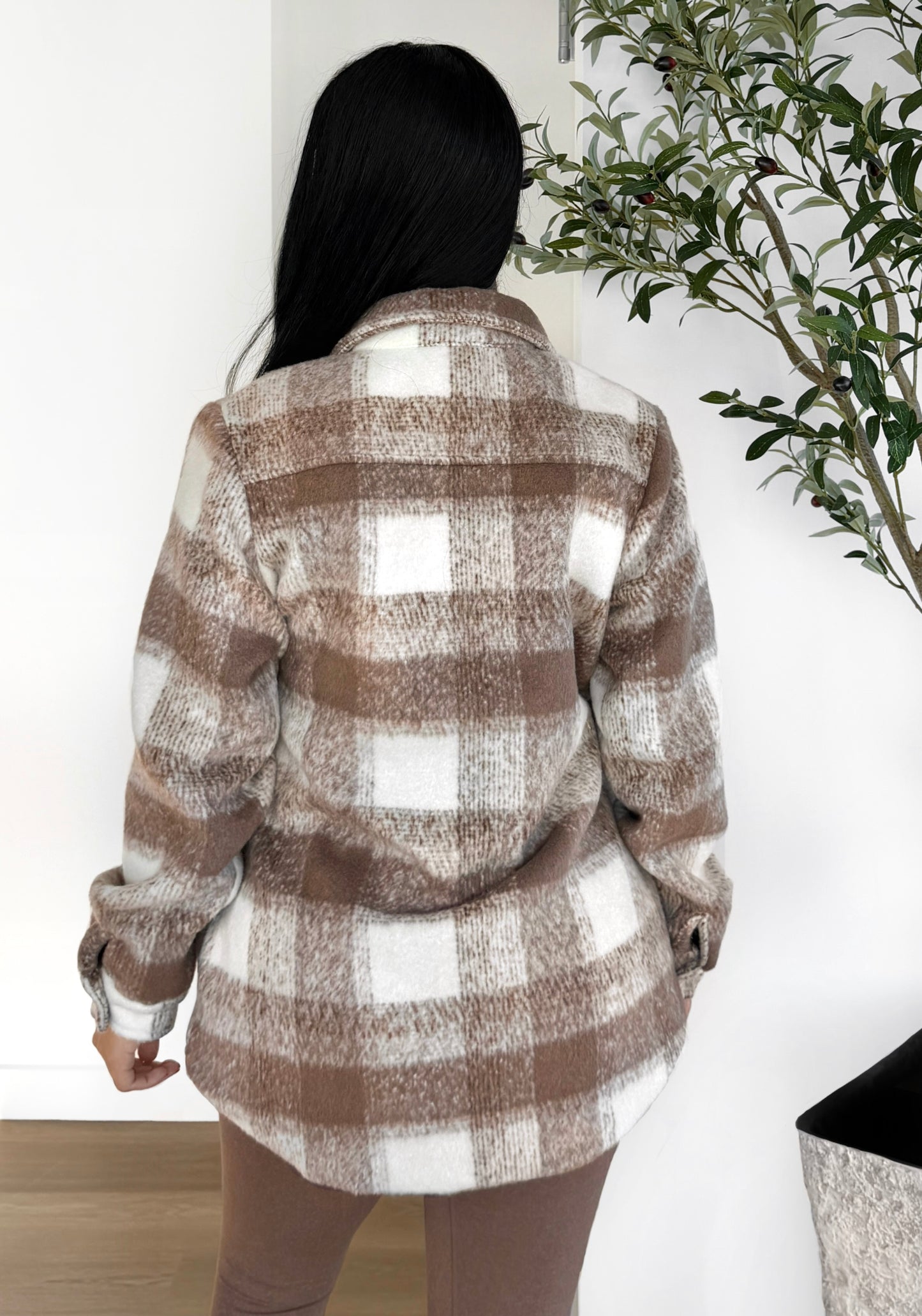 Mocha Plaid Jacket