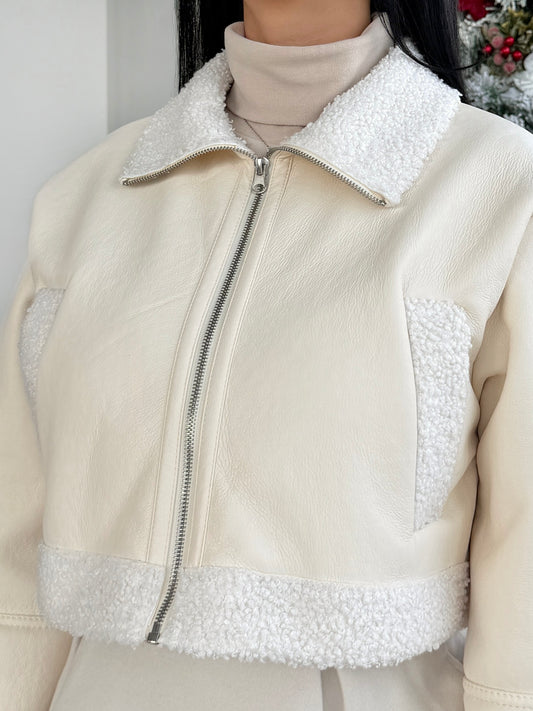 Sherpa Edge Cropped Jacket