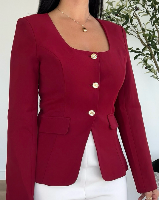 Merlot Chic Blazer