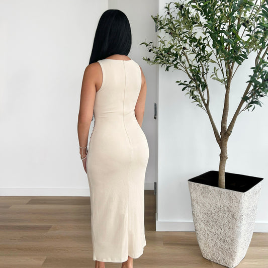 Luxe Twist Midi Dress