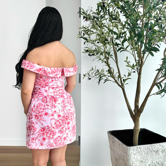 Off the Shoulder Floral Dress