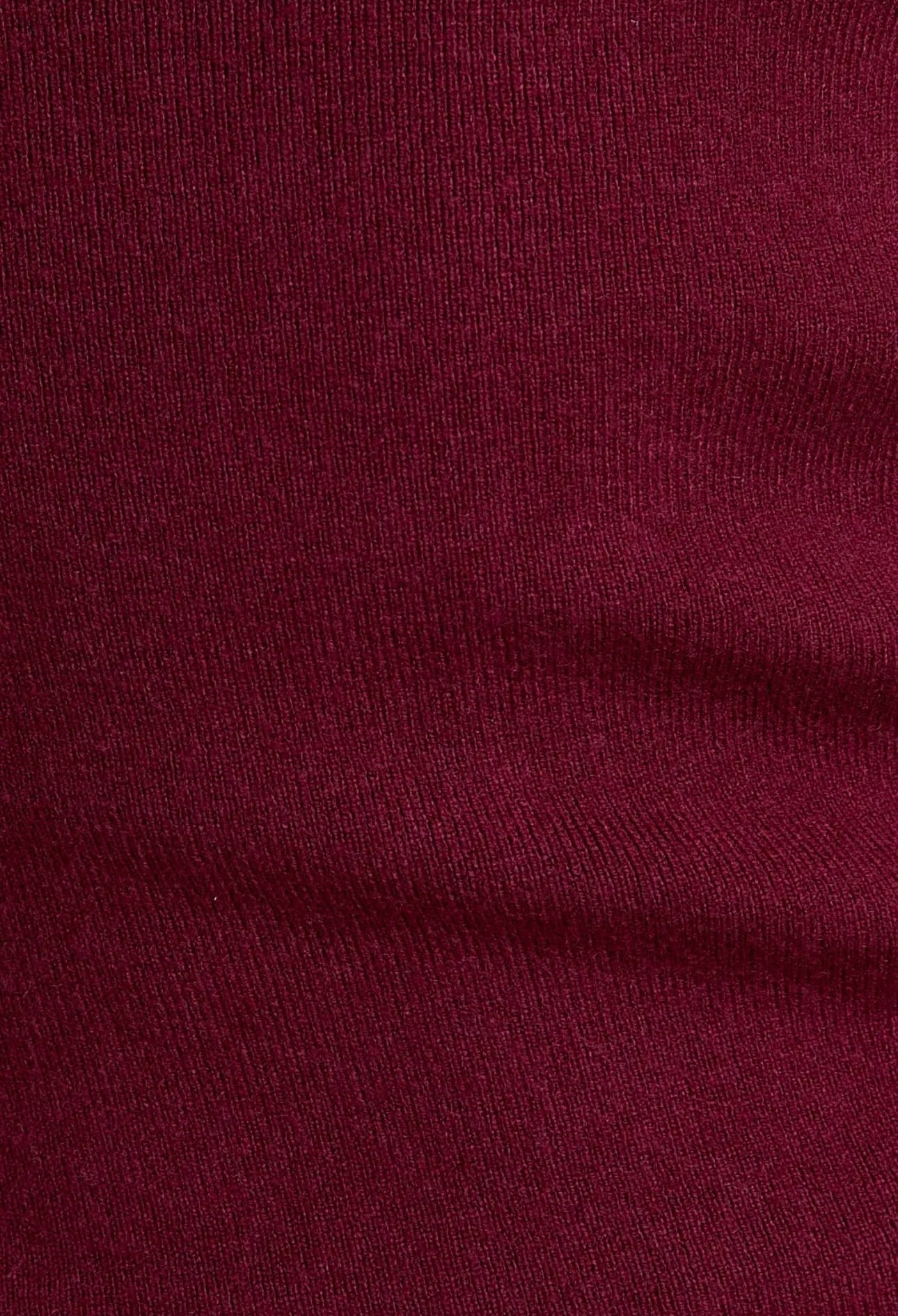 Wine & White Contrast Knit Dress