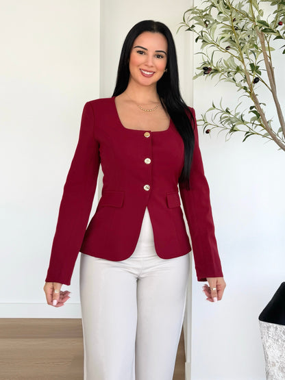 Merlot Chic Blazer