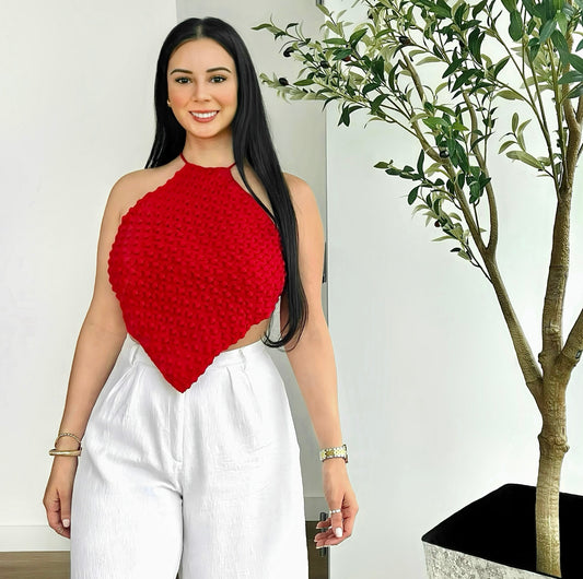 Knitted Handkerchief Top