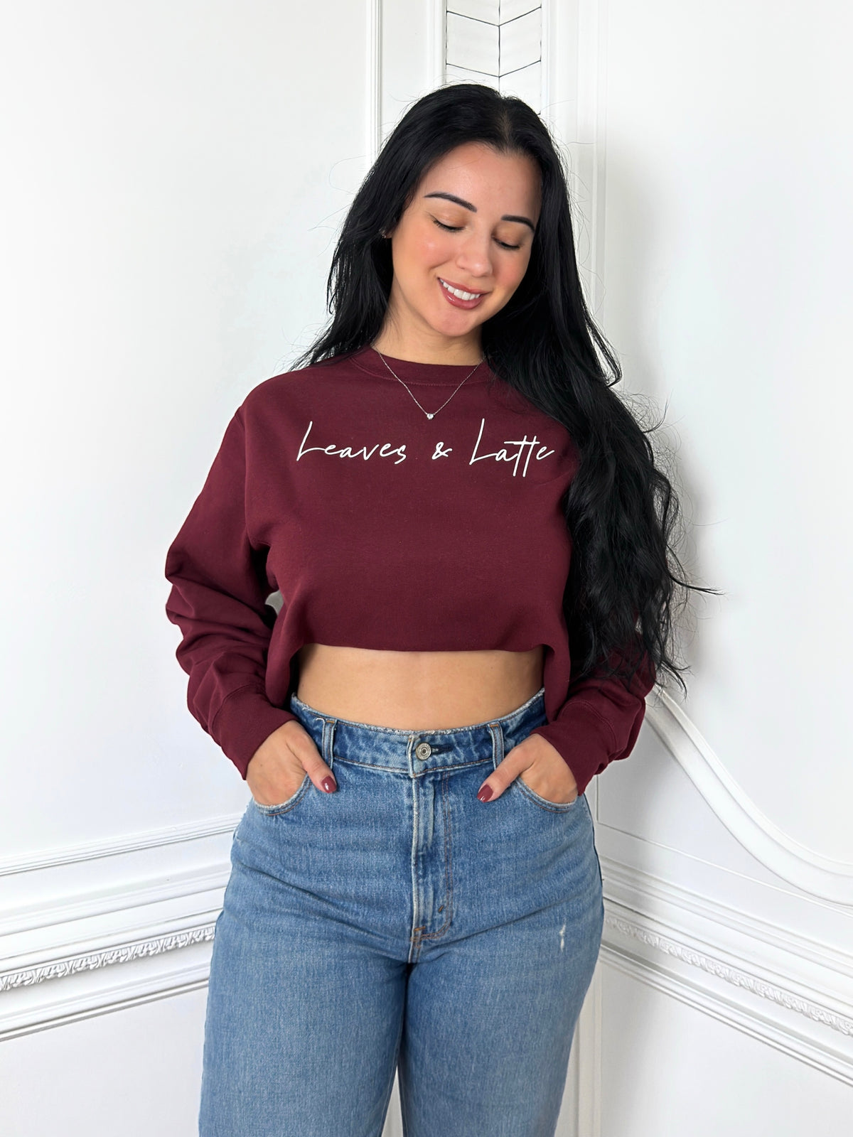 Burgundy Fall Sweatshirt