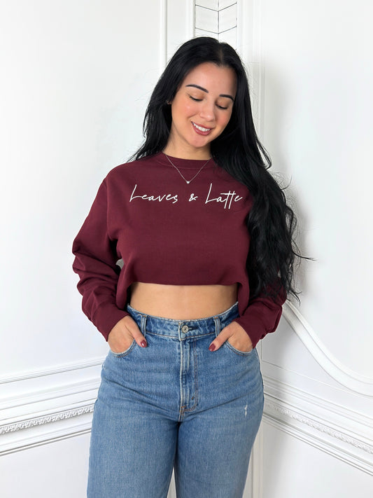 Burgundy Fall Sweatshirt