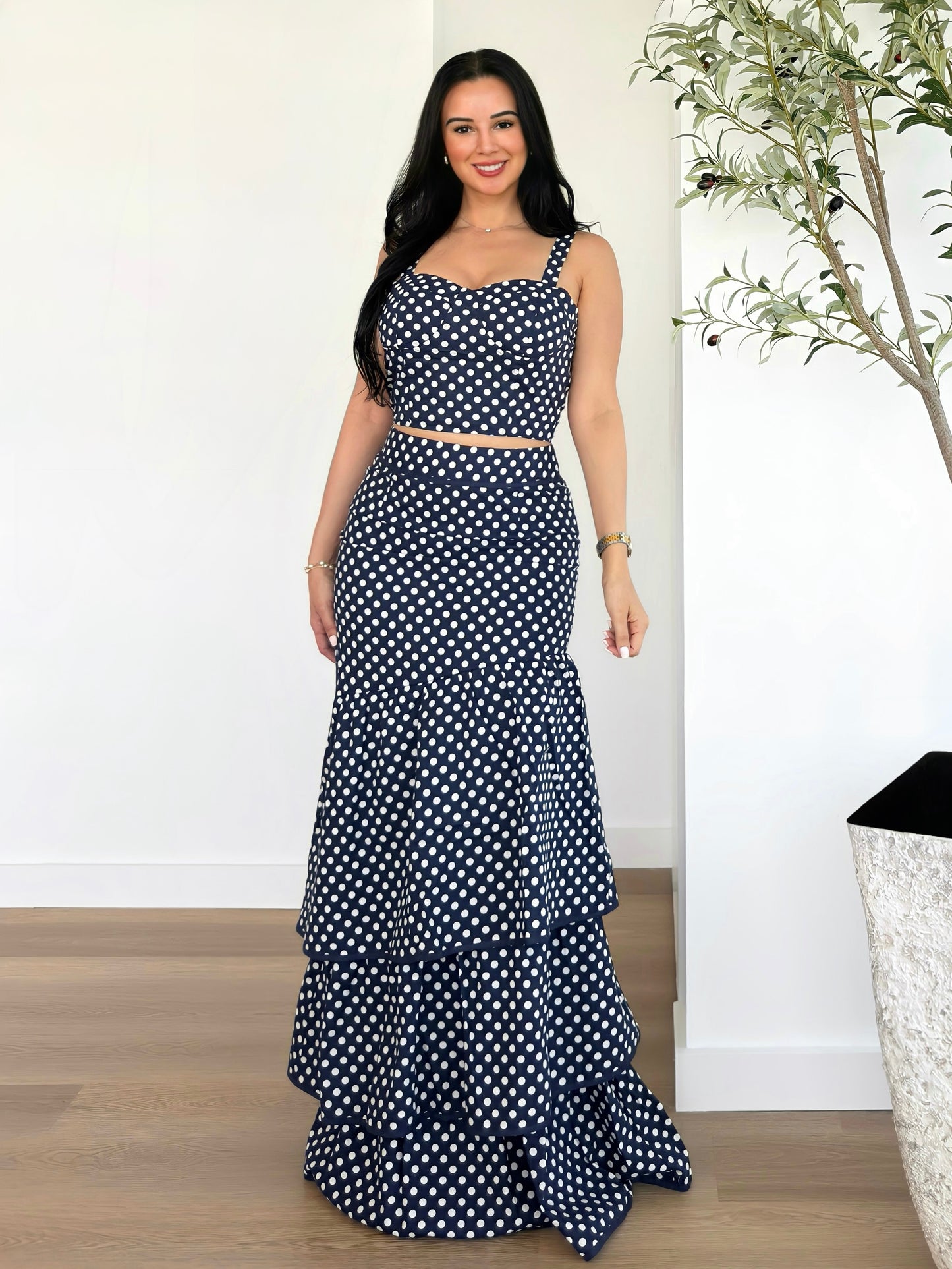 Dotted Blue Elegance Matching Set