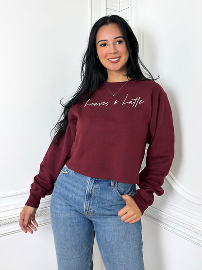 Burgundy Fall Sweatshirt