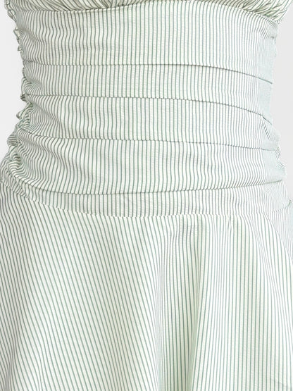 Verde Striped Dress
