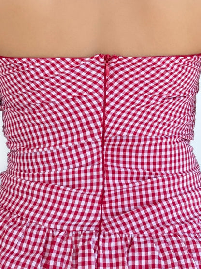 Picnic Gingham Mini Dress