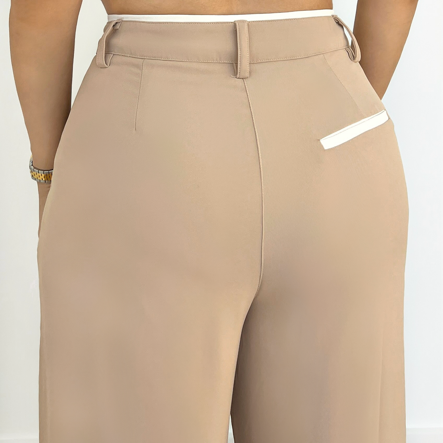 Contrast Lining Pants