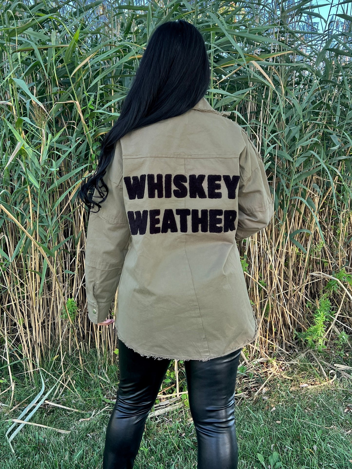 Distressed Oversized Jacket