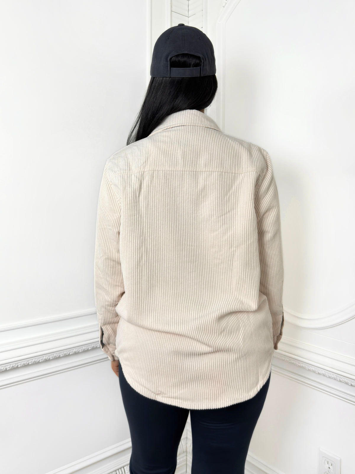 Cozy Reversible Corduroy Shacket