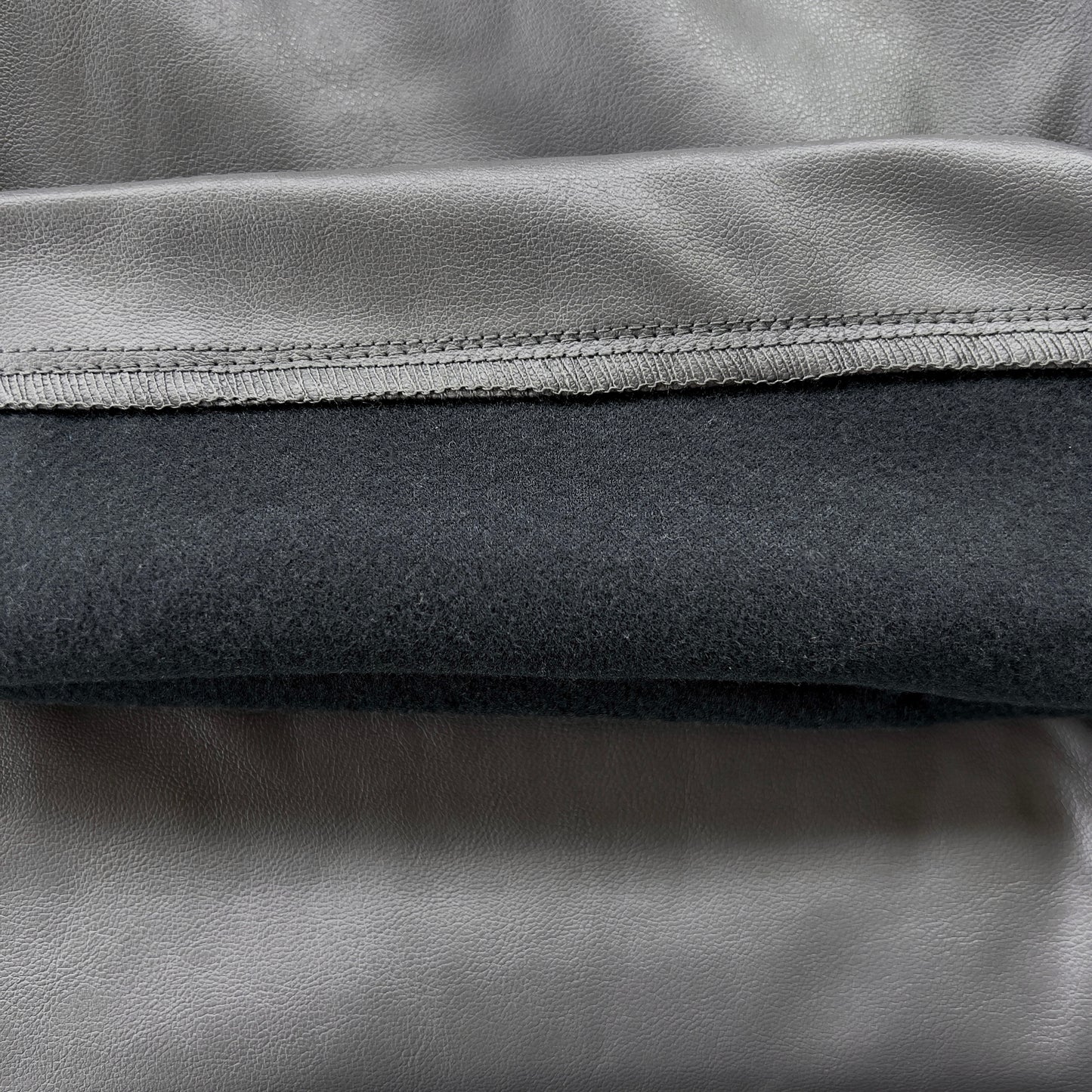 Faux Leather Straight Pants