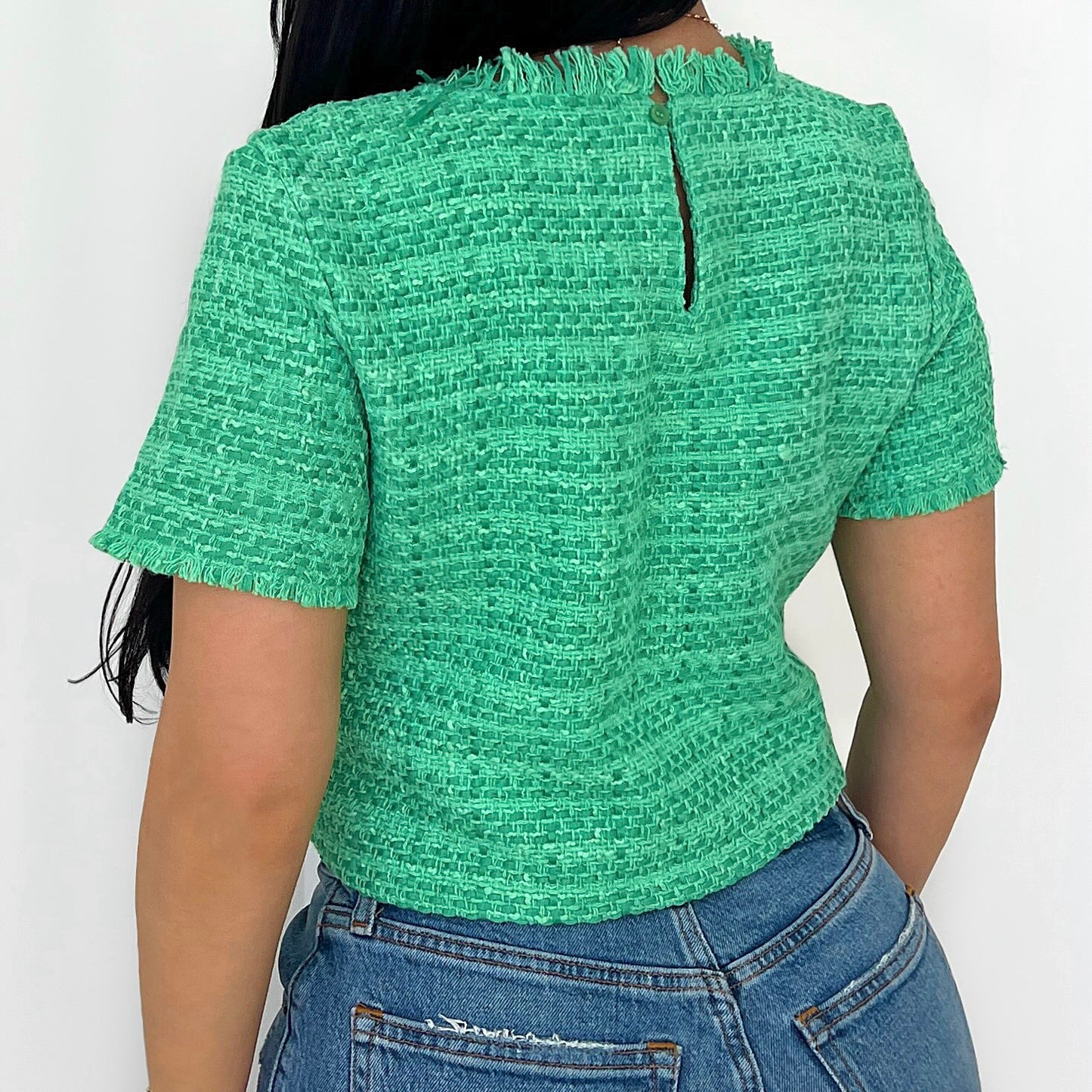 Tweed Crop Top