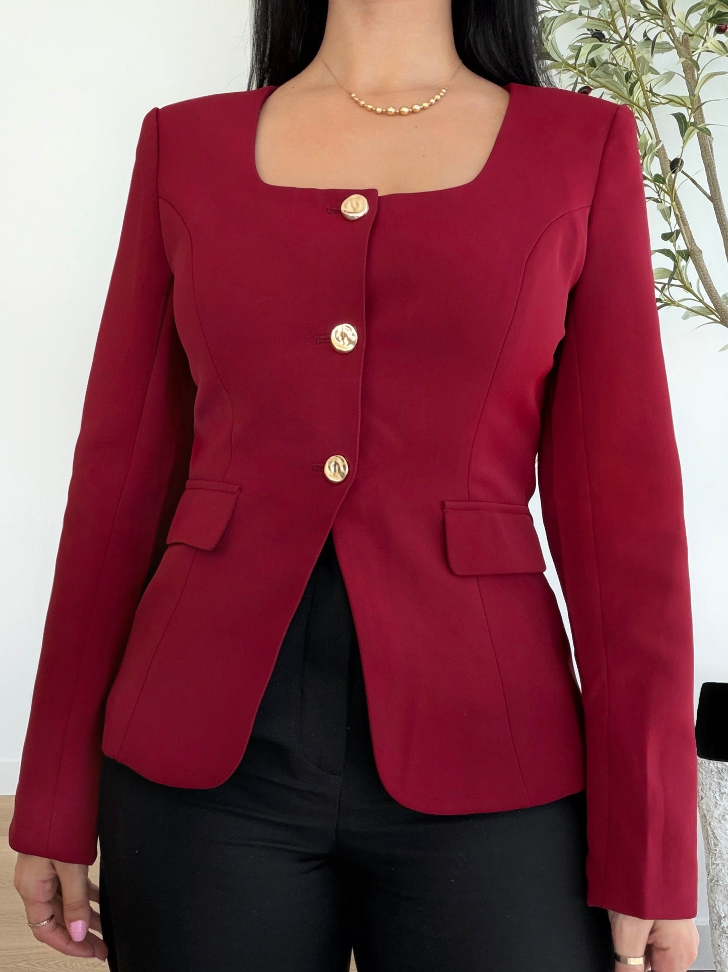 Merlot Chic Blazer