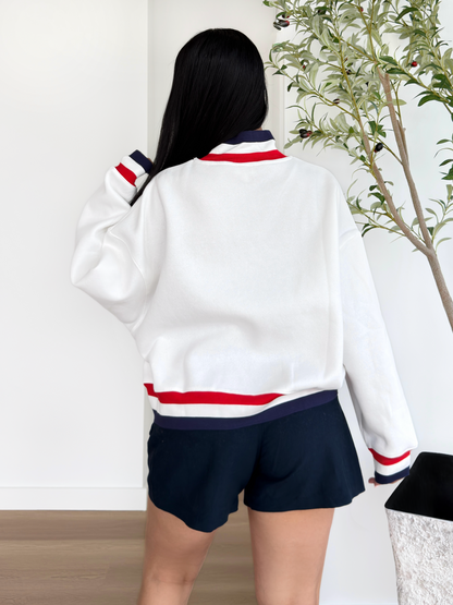 Relaxed fit USA sweatshirt boutique clothing