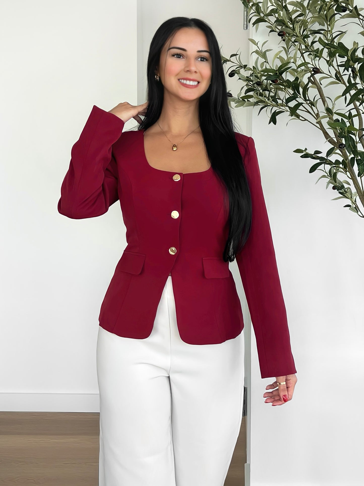 Merlot Chic Blazer