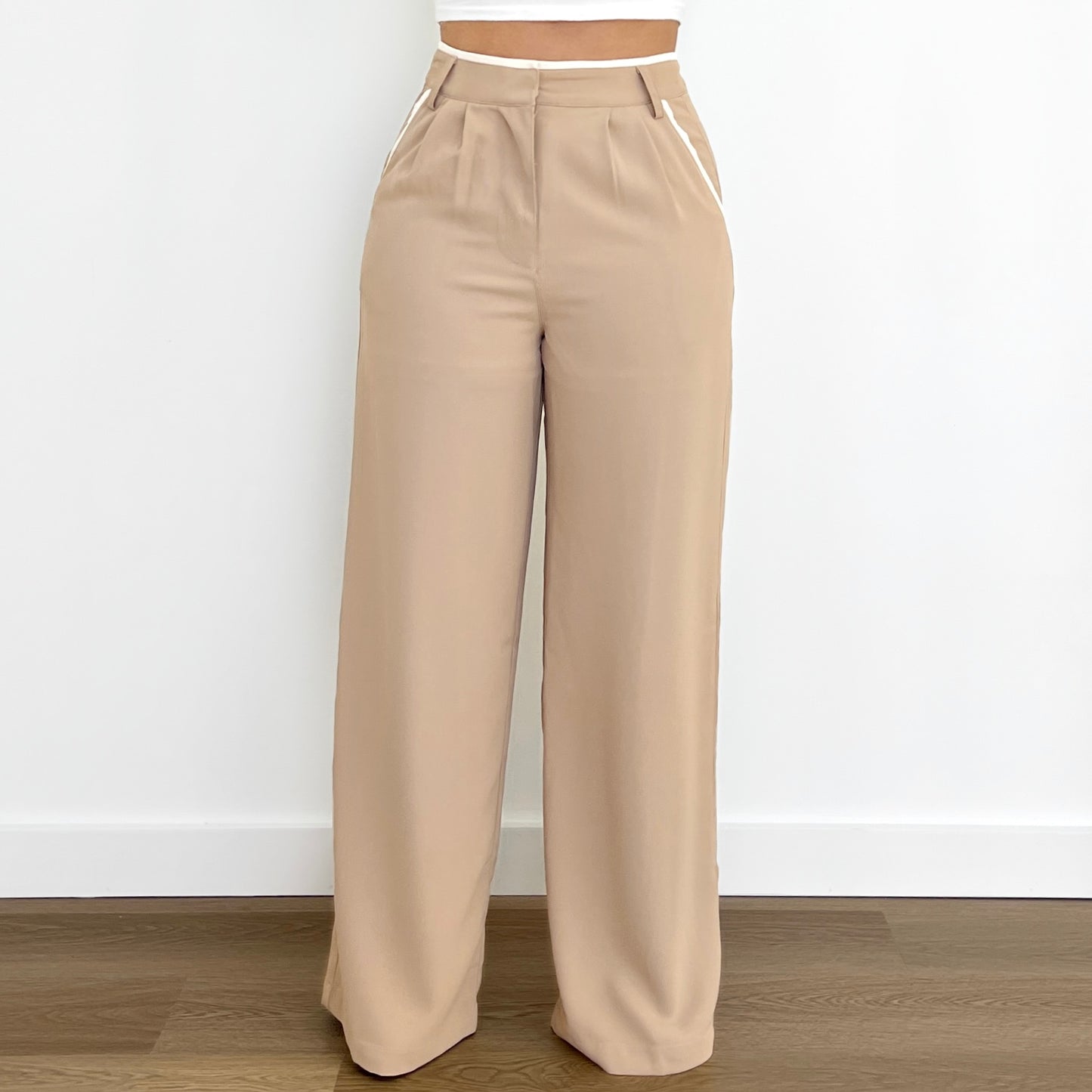 Contrast Lining Pants