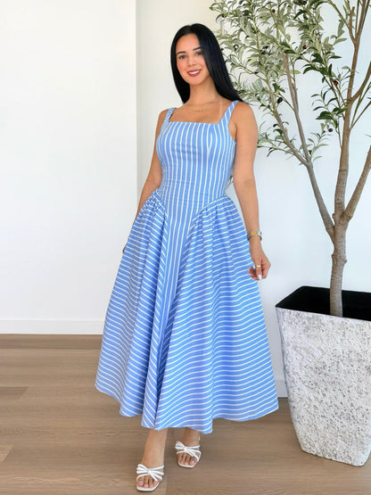 Hamptons Midi Stripe Dress