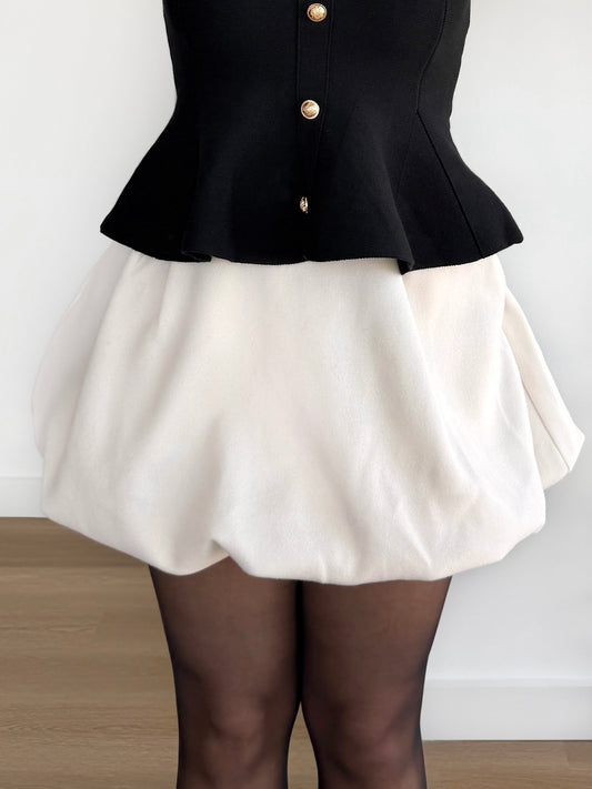 Vanilla Puff Mini Skirt