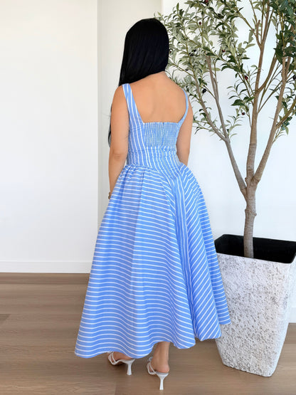 Hamptons Midi Stripe Dress