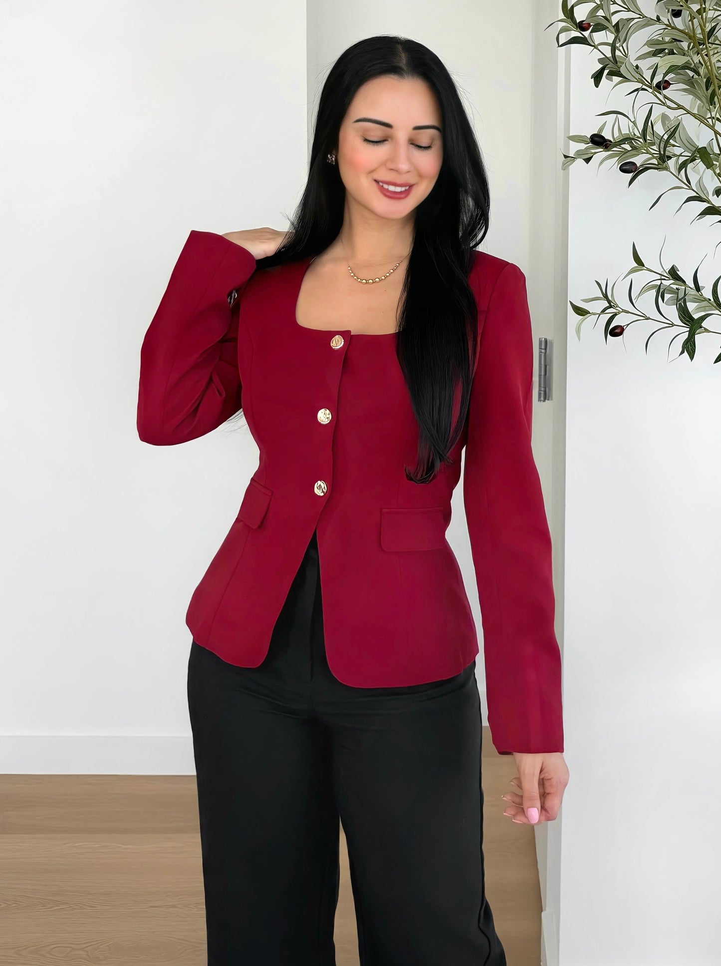 Merlot Chic Blazer