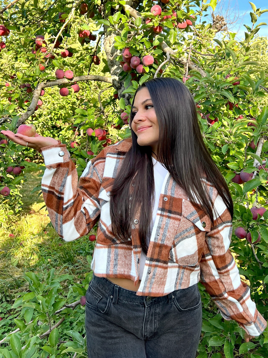 Rustic Plaid Cropped Shacket