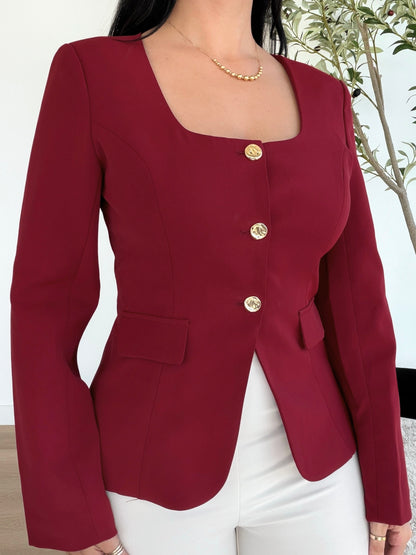 Merlot Chic Blazer