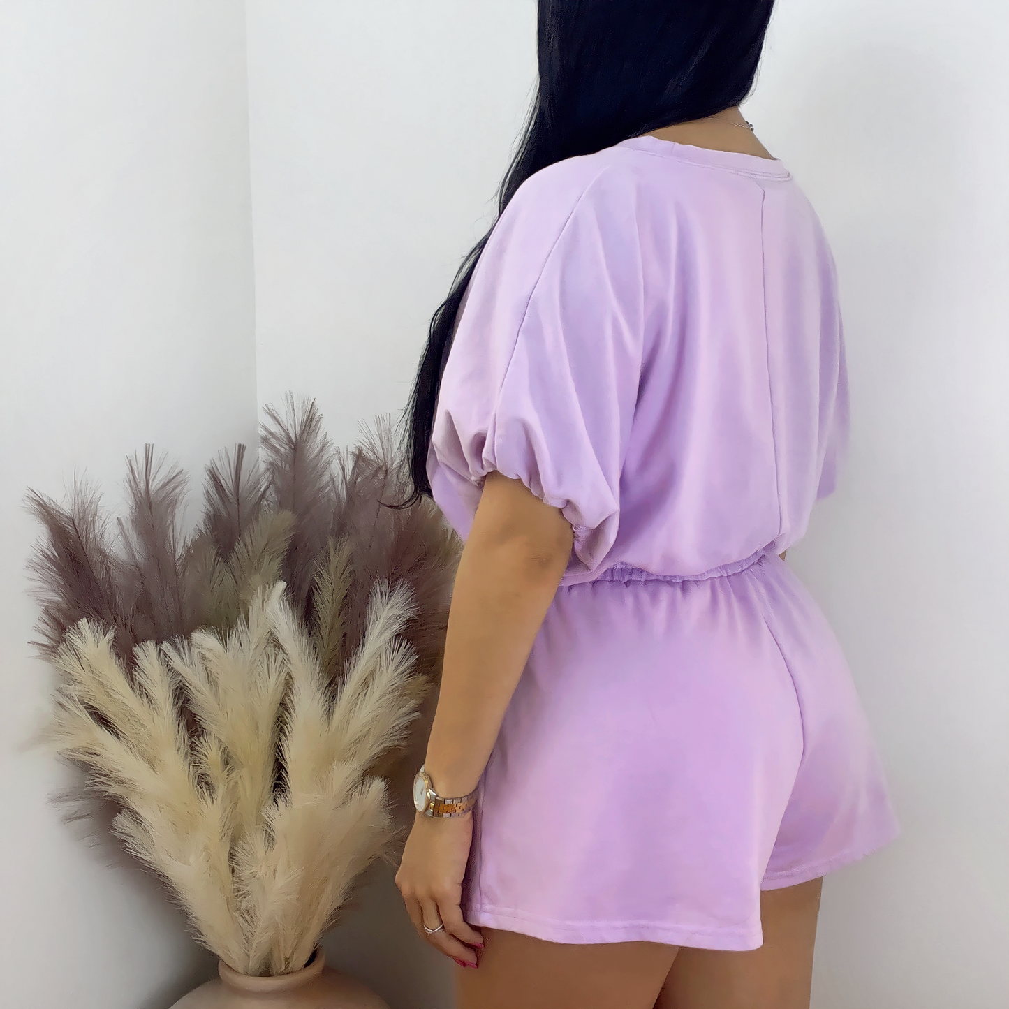 Crop Top and Sweat Shorts Set