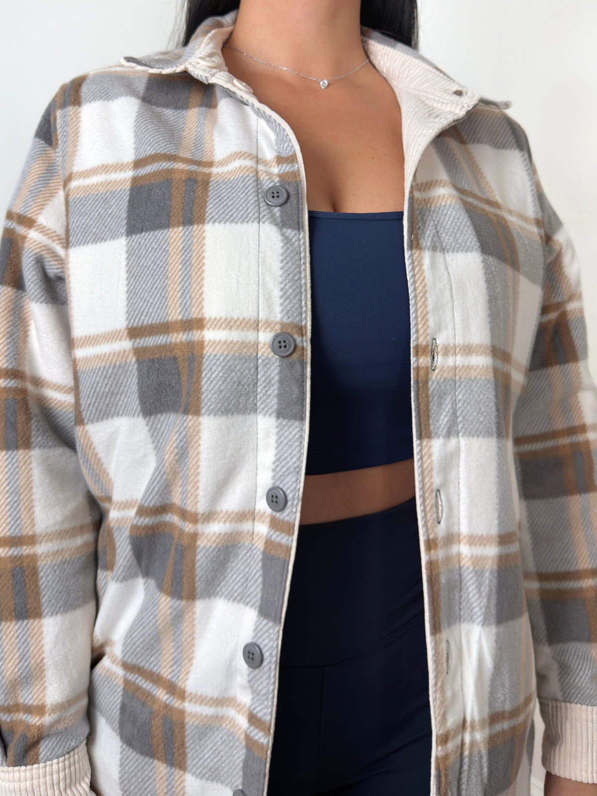 Cozy Reversible Corduroy Shacket