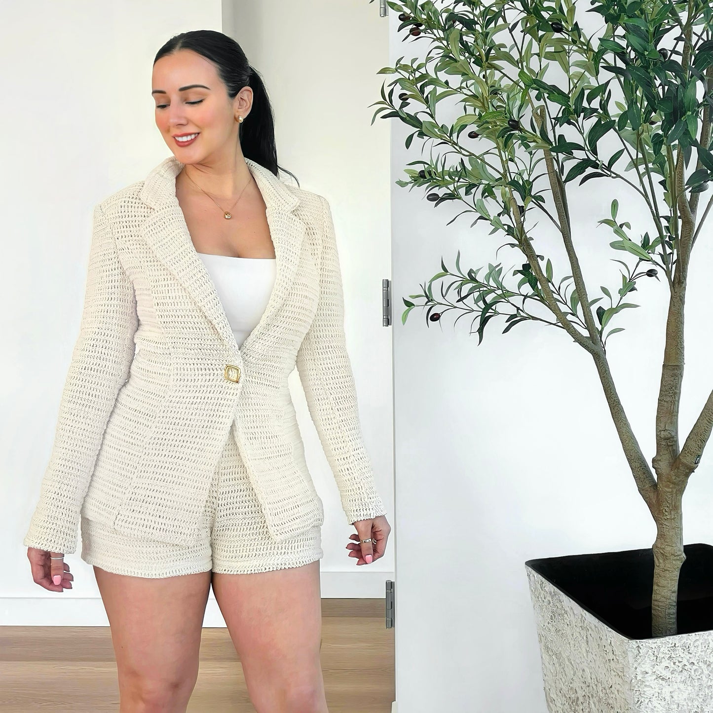 Blazer and Short Matching Set