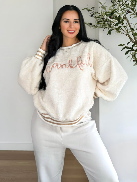 Cozy 'Thankful' Sweater