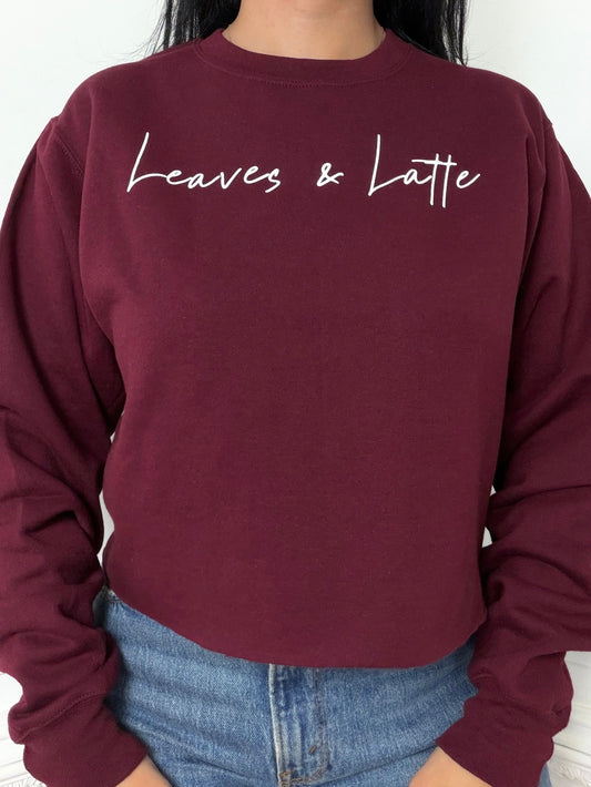 Burgundy Fall Sweatshirt