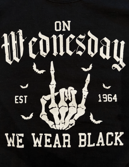 On Wednesday We Wear Black Sweatshirt