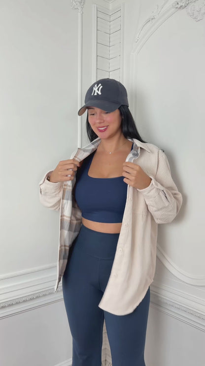 Cozy Reversible Corduroy Shacket