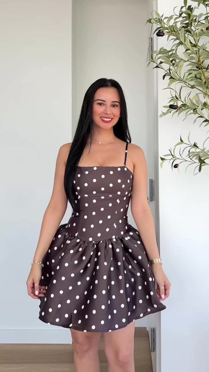 women's polka dot boutique dress