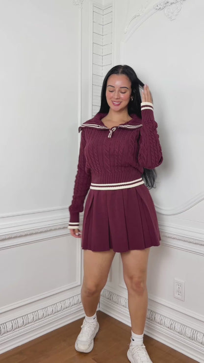 Ivy League Knit Matching Set