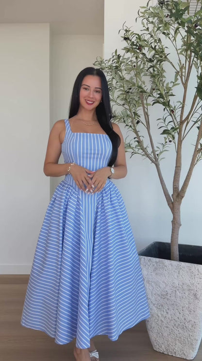 Hamptons Midi Stripe Dress